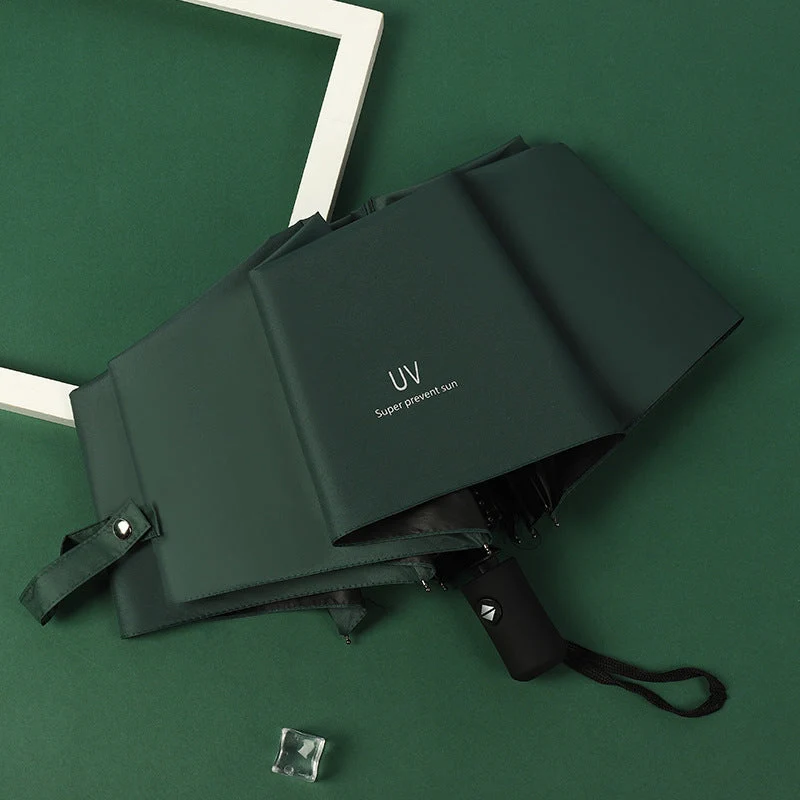 Dame Automatisk Bærbar Paraply med ergonomisk håndtak og reflekterende sikkerhet Luvikno