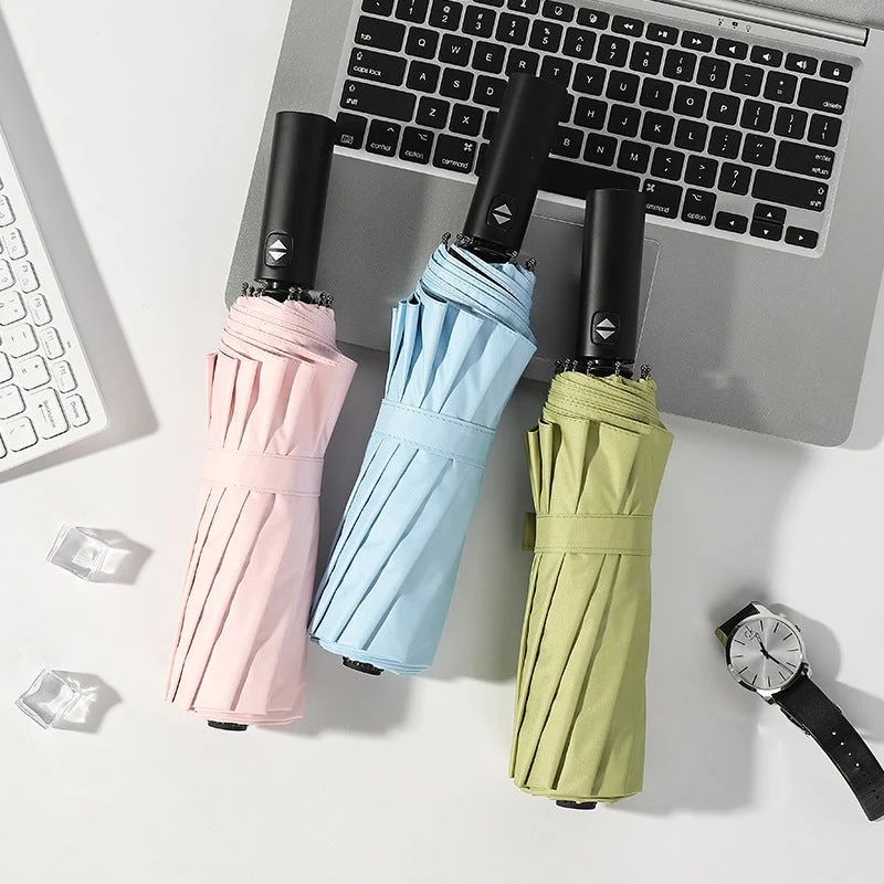 Dame Automatisk Mini-Paraply med UV-beskyttelse Luvikno