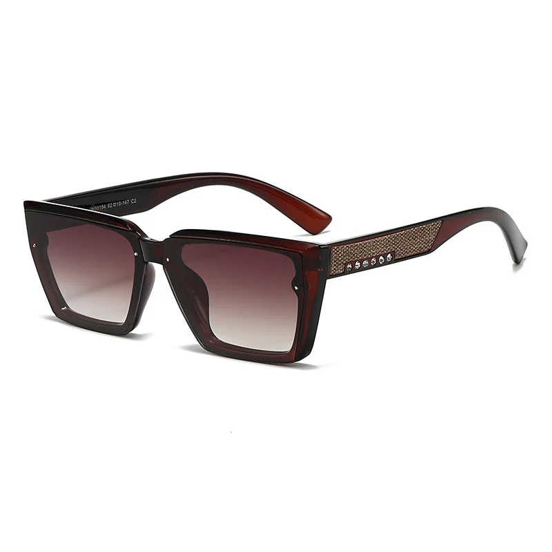 Dame stilig solbrille med glitrende detaljer Luvikno