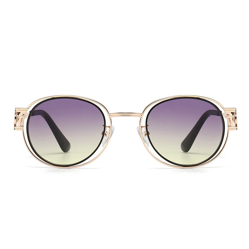 Dame solbrille med moderne metallramme og komfortable nesepads Luvikno