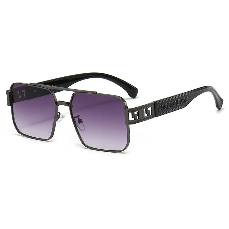 Dame kvadratisk solbrille med ergonomisk ramme og UV-beskyttelse Luvikno