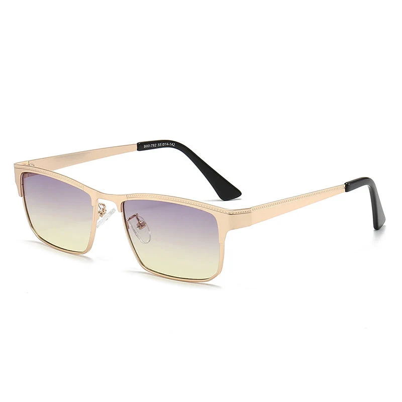 Dame kvadratisk solbrille med en stilig ramme og optimal UV-beskyttelse Luvikno