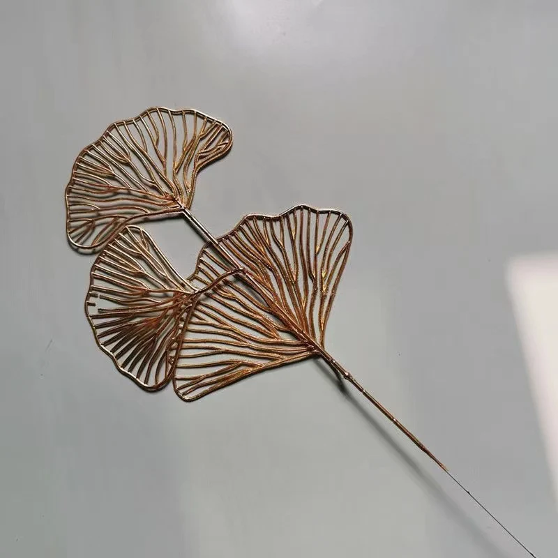 Elegant Metal Leaf Decoration