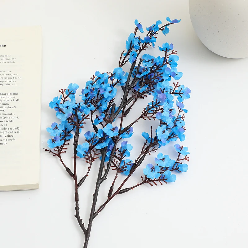Decorative artificial flower branch