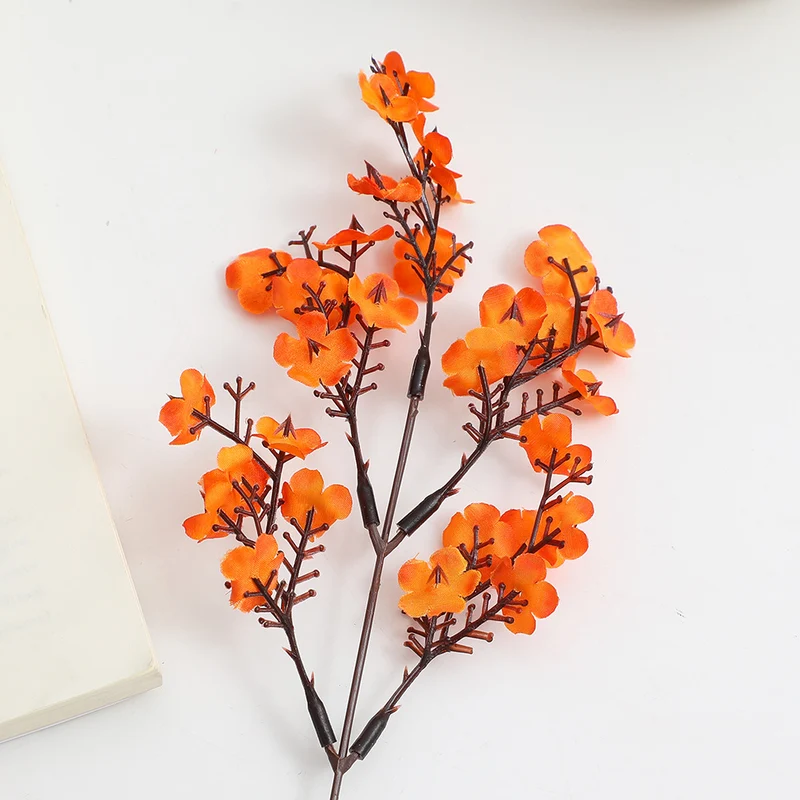 Decorative artificial flower branch