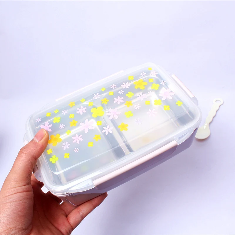Blumenmuster BPA-freies Meal Prep Behälter Set