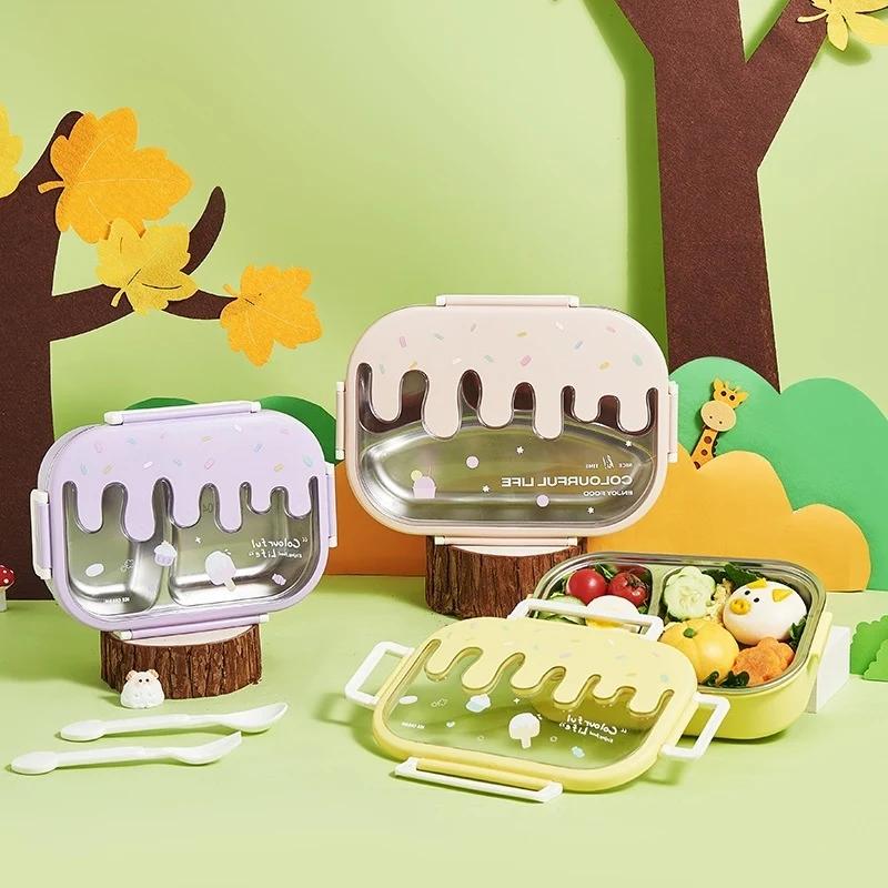Niedliche tierische Multi-Compartment Brotbox