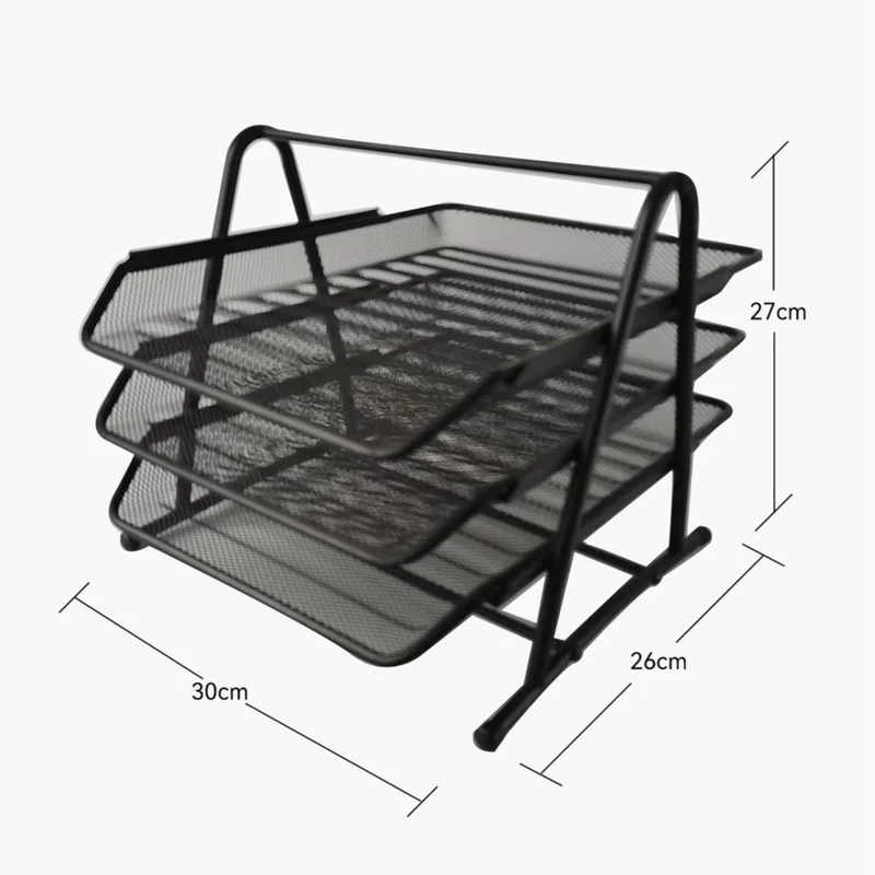 Multi-Layer Mesh Filing Rack Stornfield