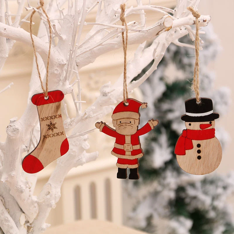 Wooden Snowman Ornament Stornfield