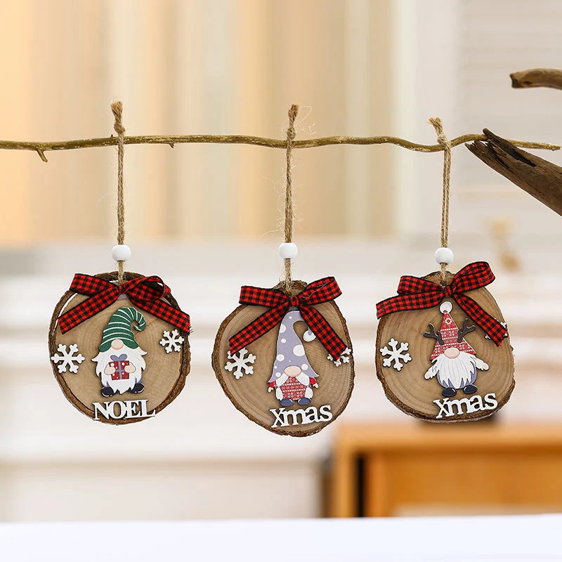 Wooden Holiday Gnome Ornament Stornfield