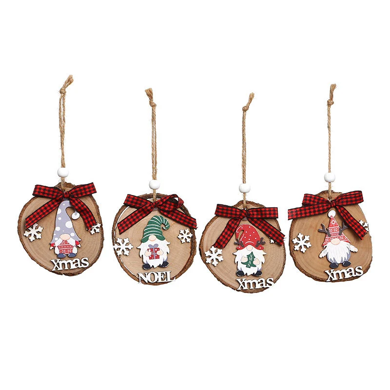 Wooden Holiday Gnome Ornament Stornfield