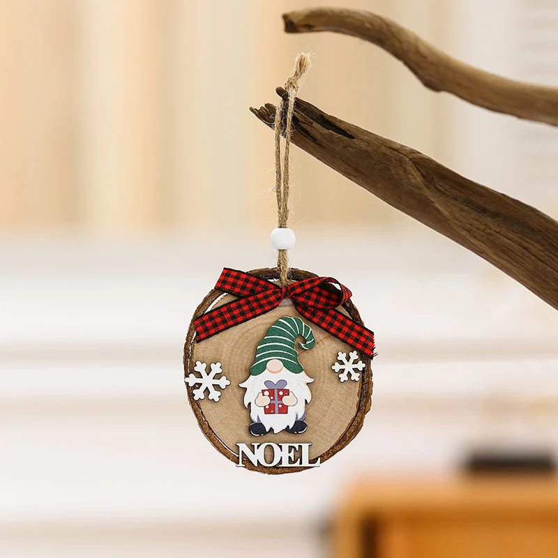 Wooden Holiday Gnome Ornament Stornfield