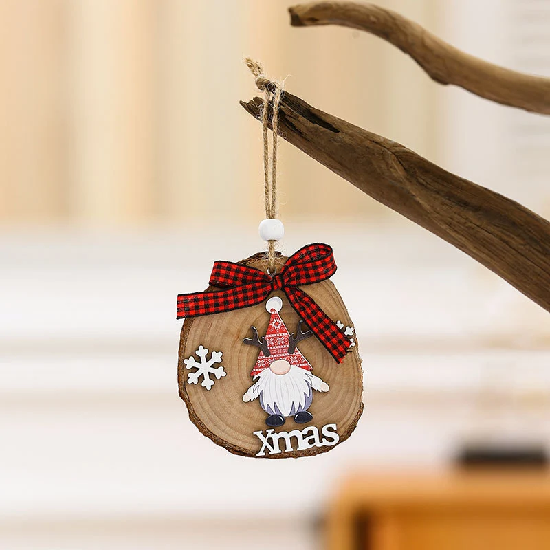 Wooden Holiday Gnome Ornament Stornfield