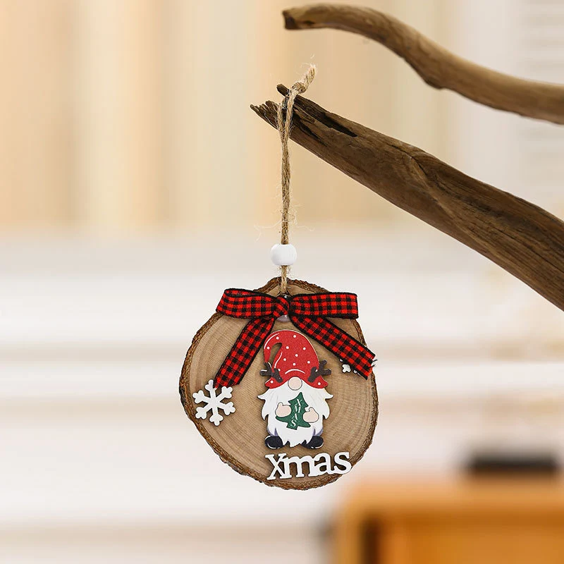 Wooden Holiday Gnome Ornament Stornfield