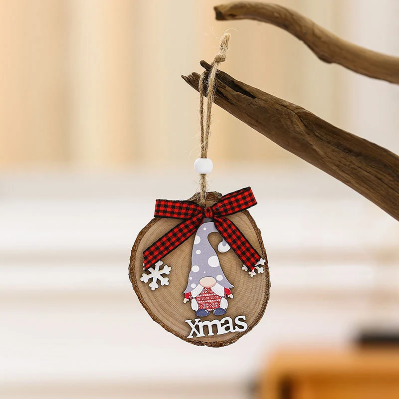 Wooden Holiday Gnome Ornament Stornfield