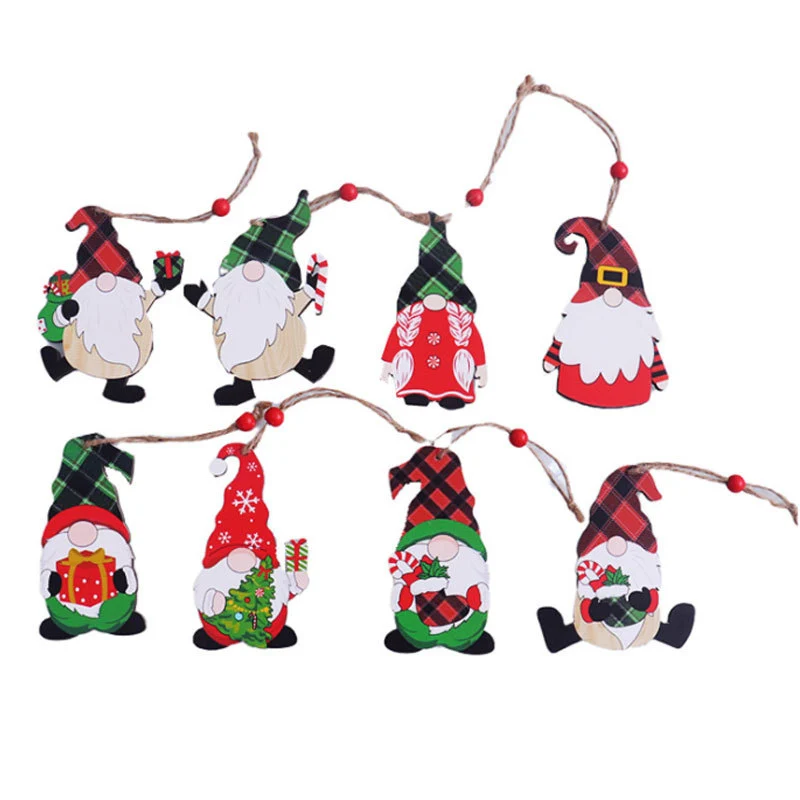 Wooden Christmas Gnome Ornament Stornfield