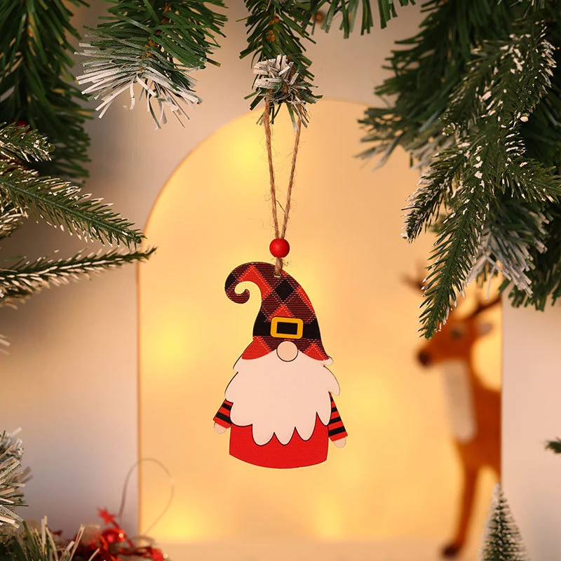 Wooden Christmas Gnome Ornament Stornfield