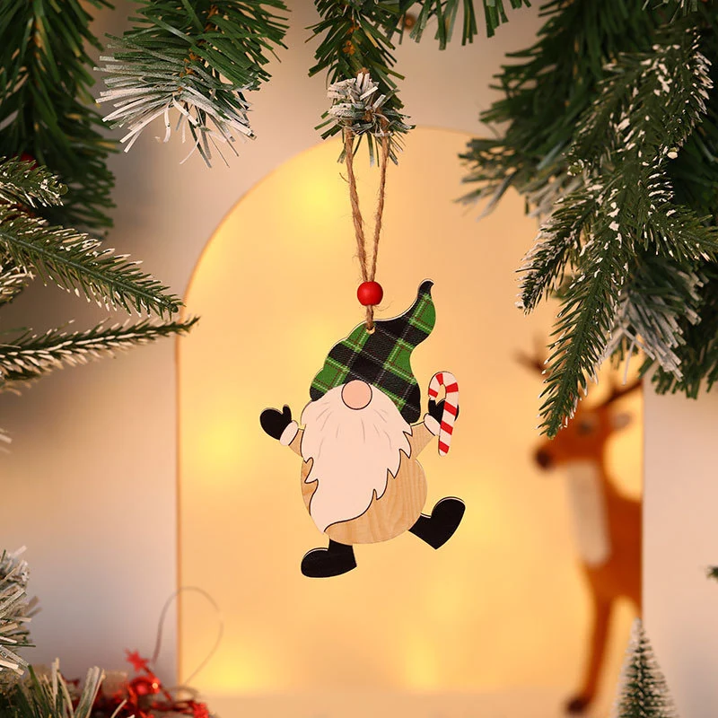 Wooden Christmas Gnome Ornament Stornfield