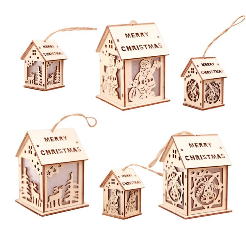 Wooden Christmas Decoration House Figurine Stornfield