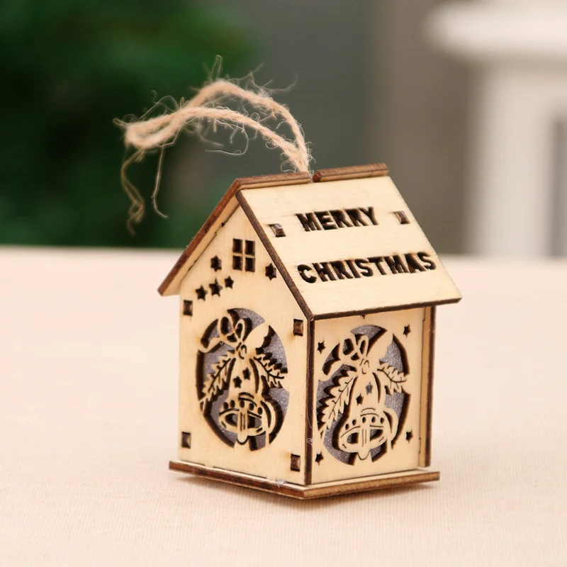 Wooden Christmas Decoration House Figurine Stornfield