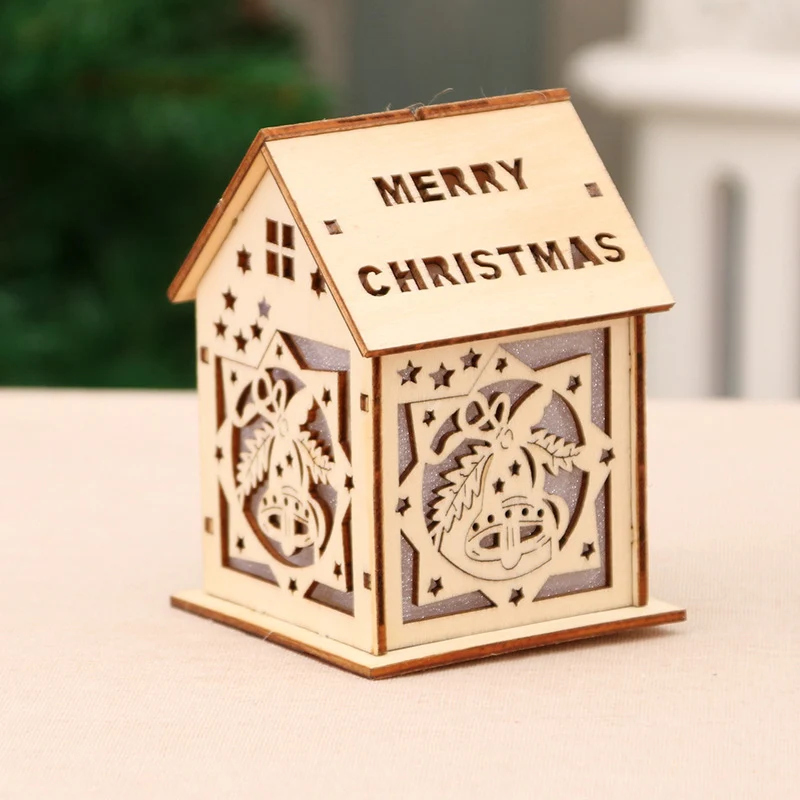 Wooden Christmas Decoration House Figurine Stornfield