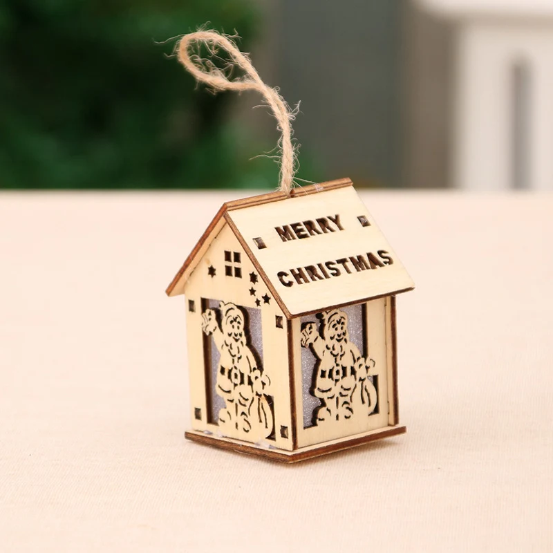 Wooden Christmas Decoration House Figurine Stornfield