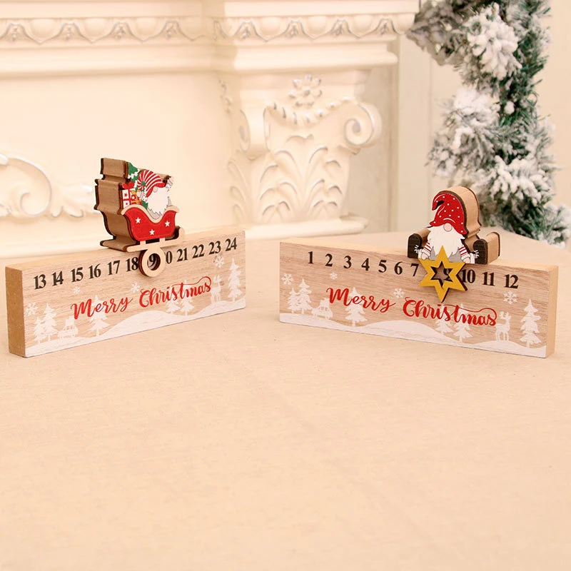 Wooden Advent Calendar Decoration Stornfield