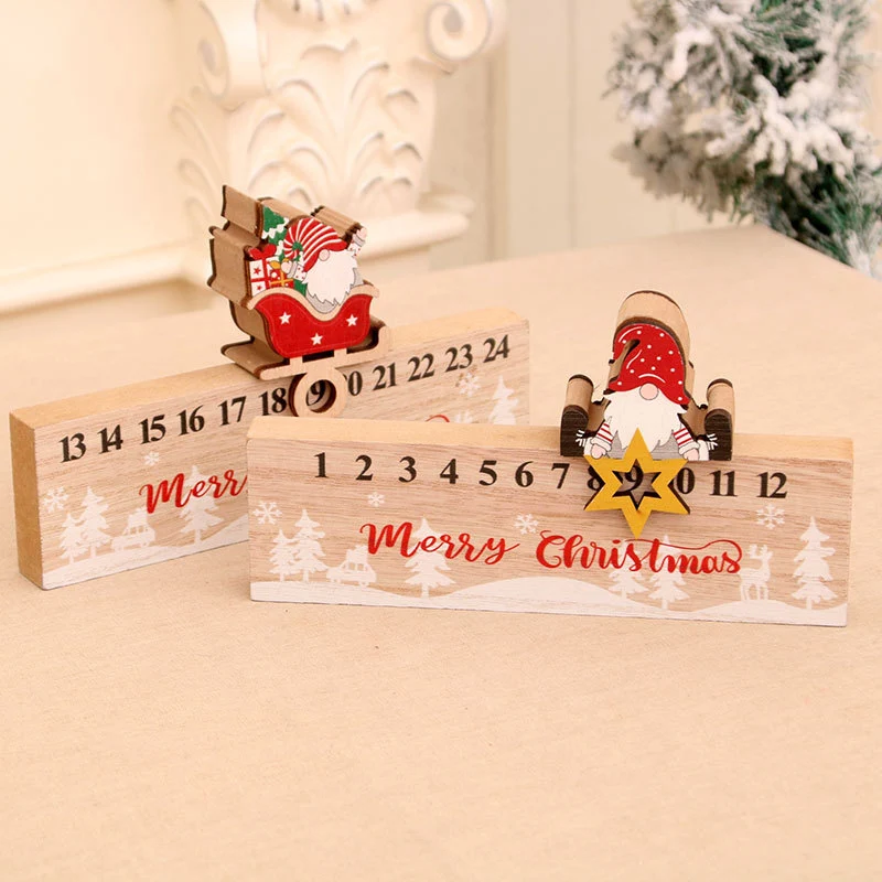 Wooden Advent Calendar Decoration Stornfield