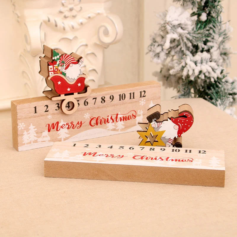 Wooden Advent Calendar Decoration Stornfield