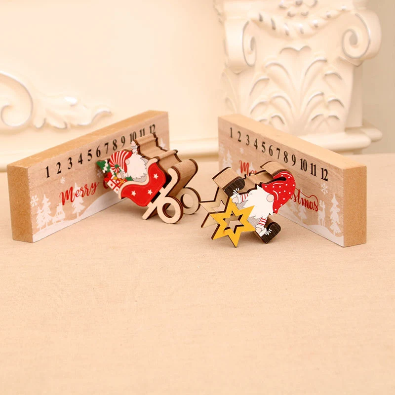 Wooden Advent Calendar Decoration Stornfield