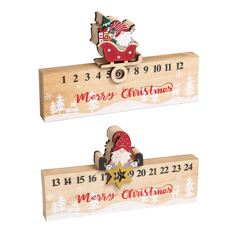 Wooden Advent Calendar Decoration Stornfield