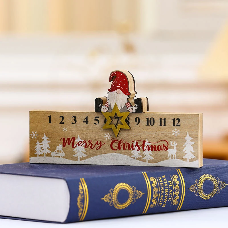 Wooden Advent Calendar Decoration Stornfield
