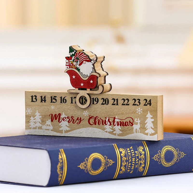 Wooden Advent Calendar Decoration Stornfield