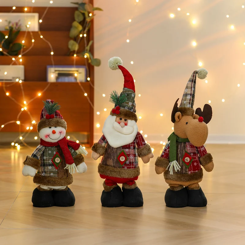 Whimsical Plush Santa Figurine Stornfield
