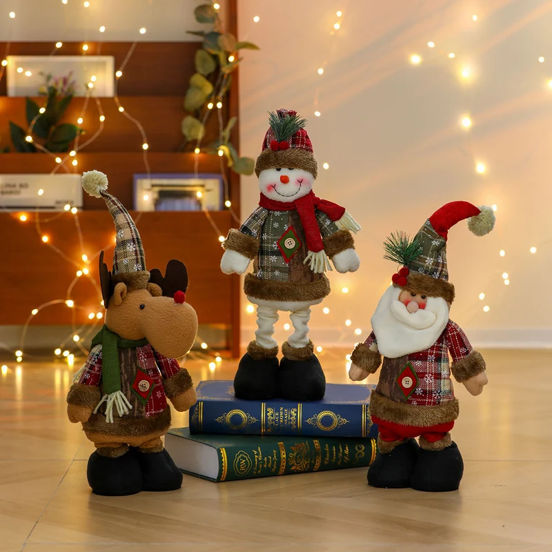 Whimsical Plush Santa Figurine Stornfield
