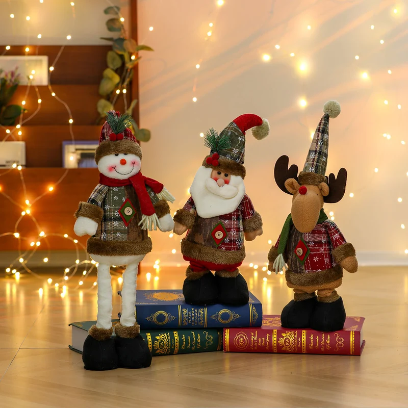 Whimsical Plush Santa Figurine Stornfield