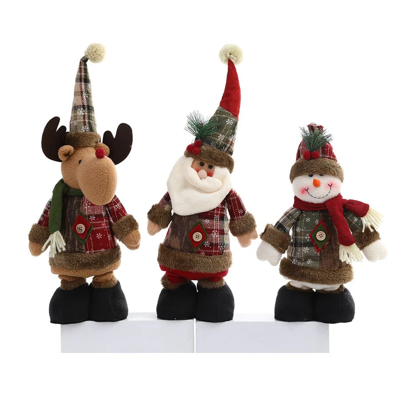 Whimsical Plush Santa Figurine Stornfield
