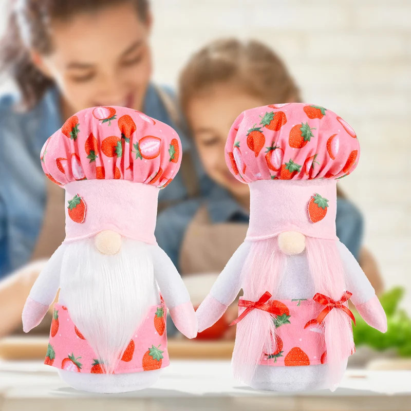 Strawberry Chef Gnome Figurine Stornfield