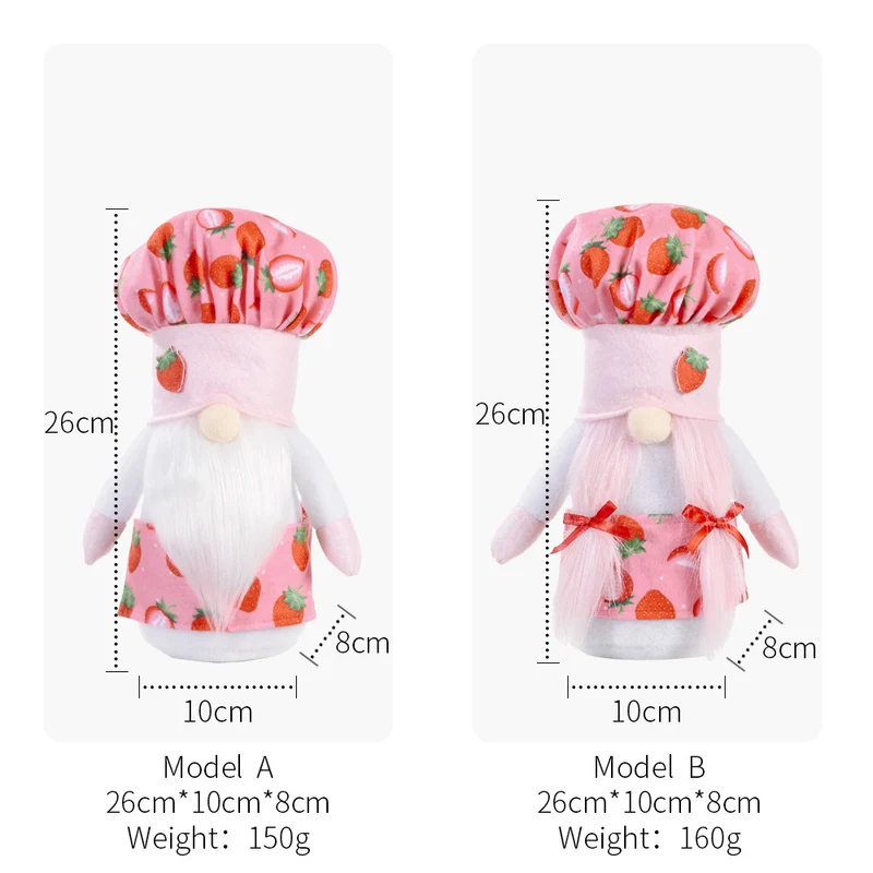 Strawberry Chef Gnome Figurine Stornfield