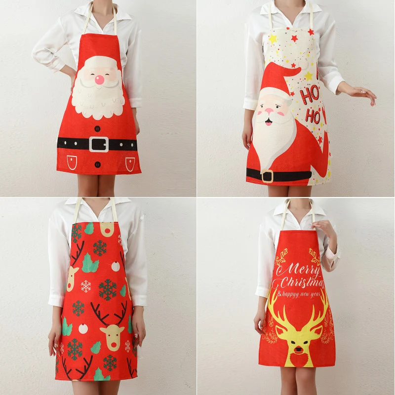 Santa-Themed Kitchen Apron Stornfield
