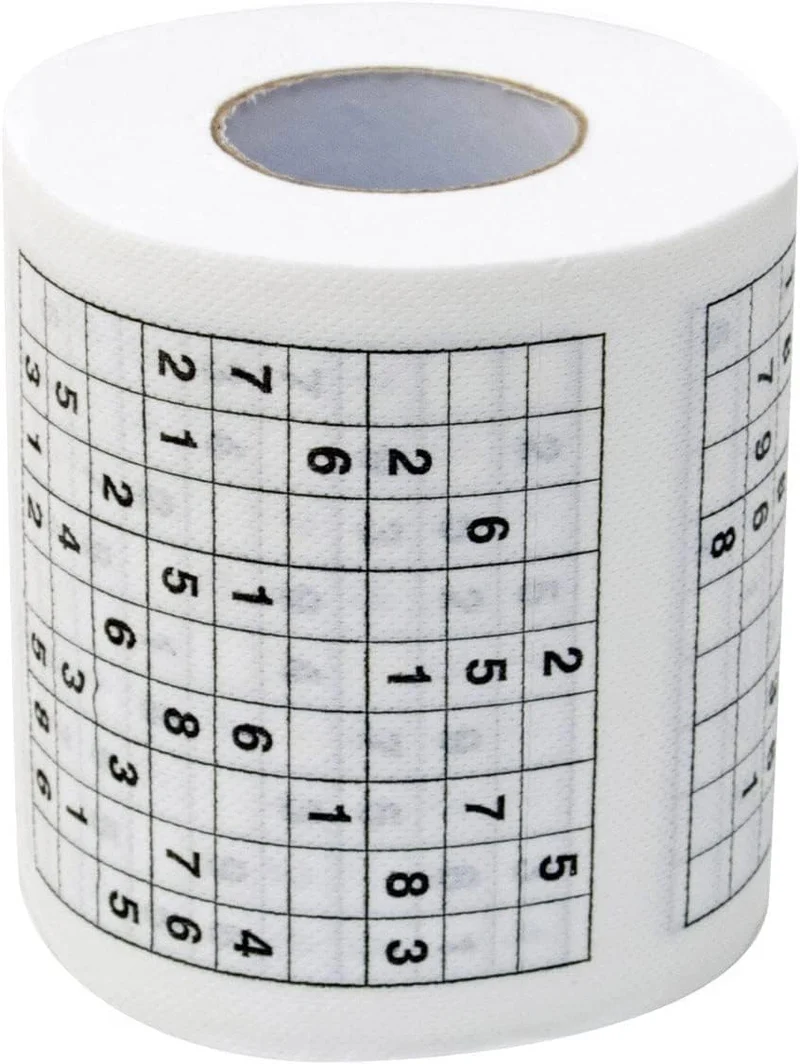 Sudoku-Klopapier - Witziges Rätsel-Toilettenpapier als Geschenkidee