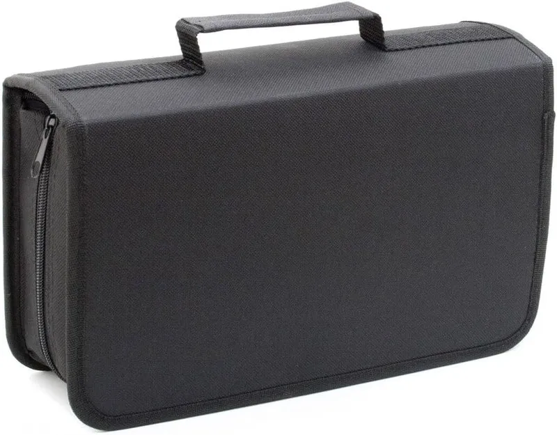 CD-Tasche für 120 CDs/DVDs - Robuster Organizer mit Reißverschluss