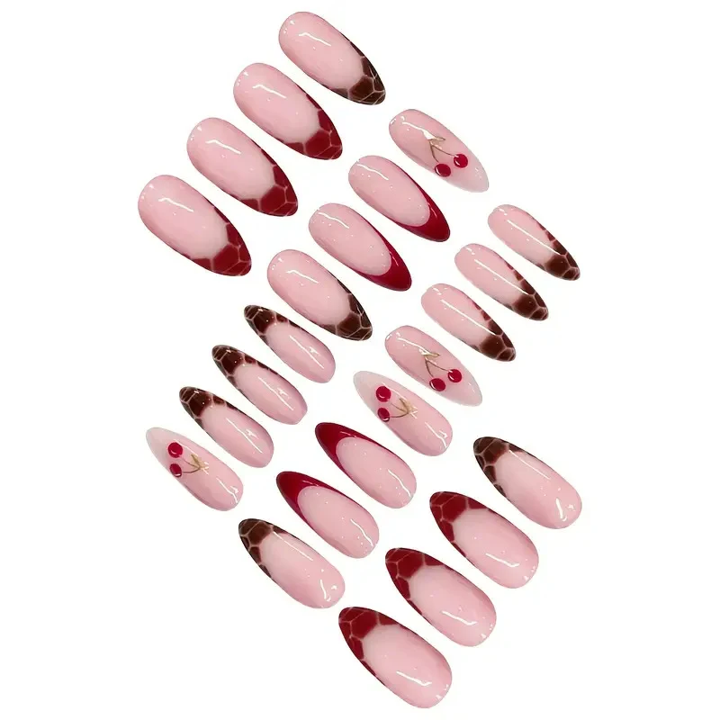 Künstlerisches, dessertinspiriertes Acryl-Nagel-Set Karnz