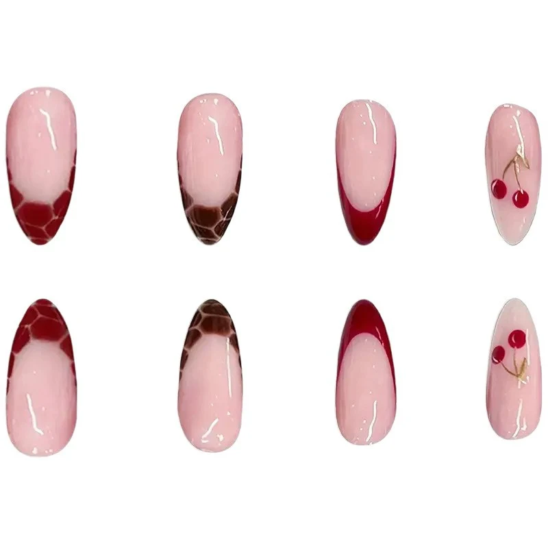 Künstlerisches, dessertinspiriertes Acryl-Nagel-Set Karnz