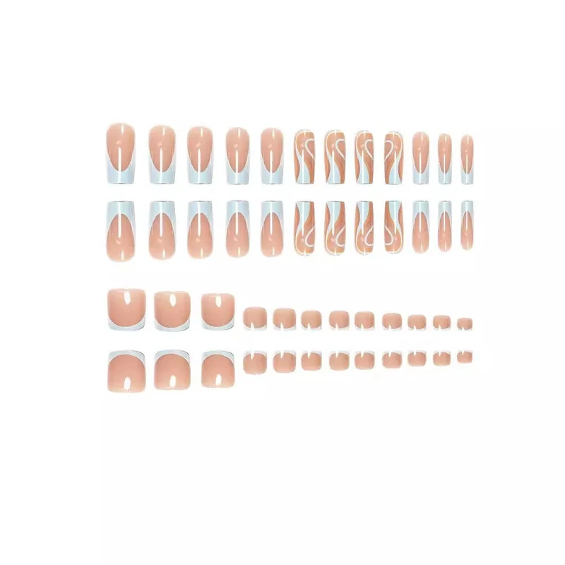 Abstract Marble Nail Art Set Karnz