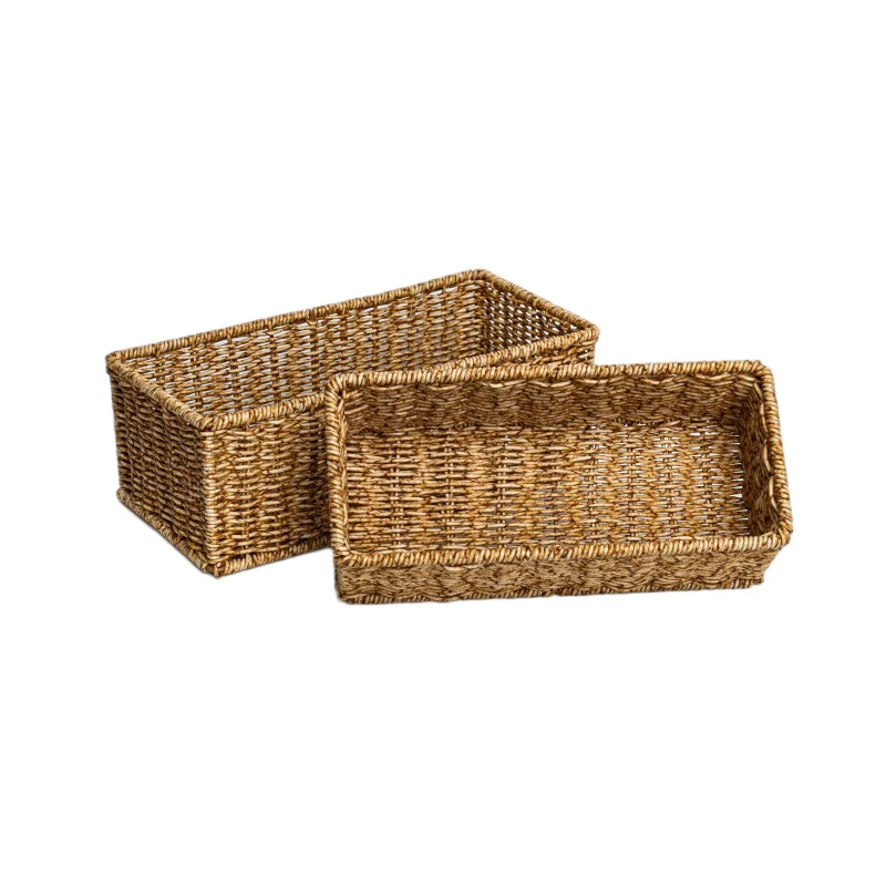 Rectangular Woven Storage Basket Stornfield