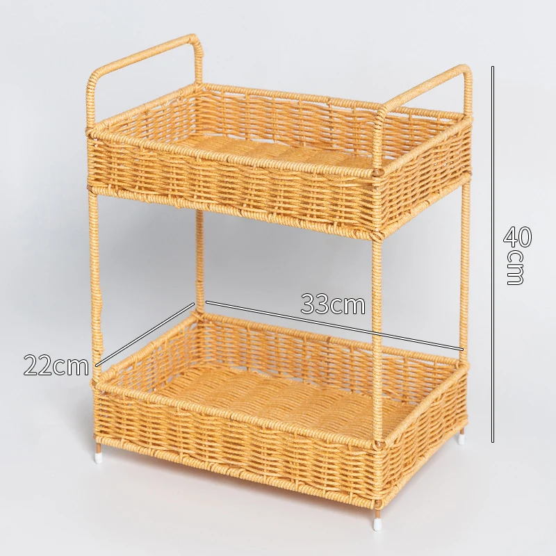Multi-Tiered Wicker Storage Stand Stornfield