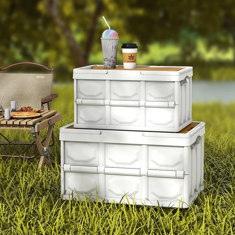 Versatile Outdoor Folding Storage Chest Stornfield