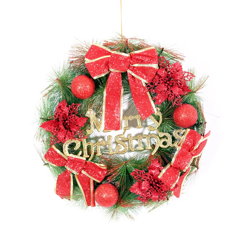 Decorative Burlap Christmas Wreath Stornfield