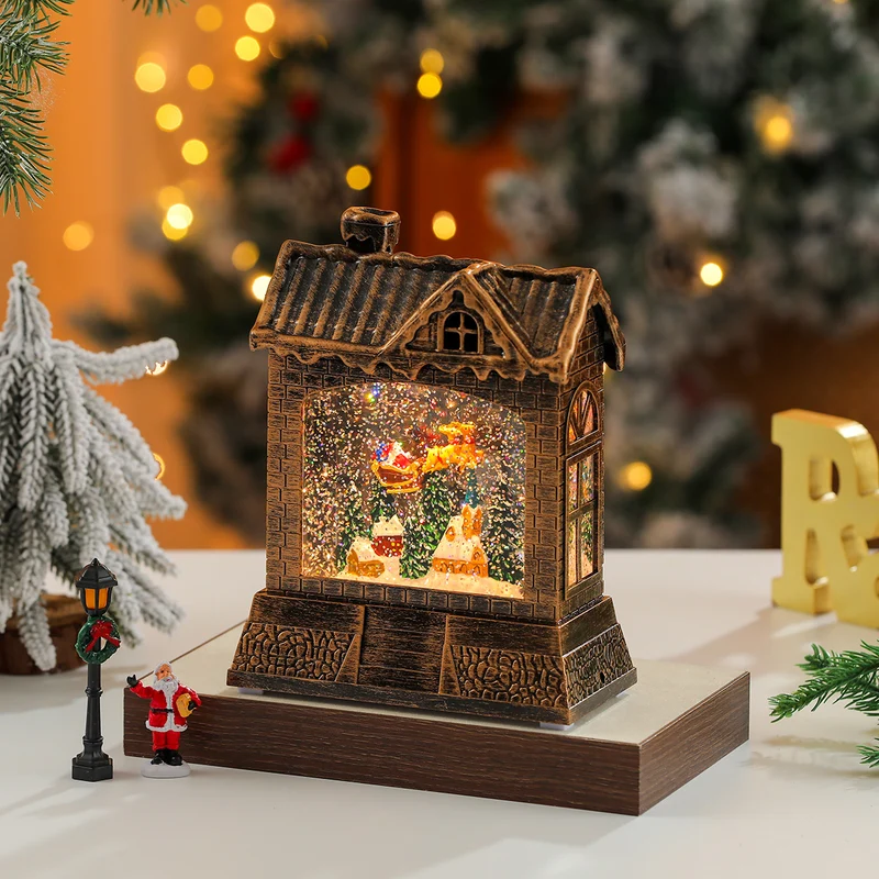 Christmas Village Snow Globe Figurine Stornfield
